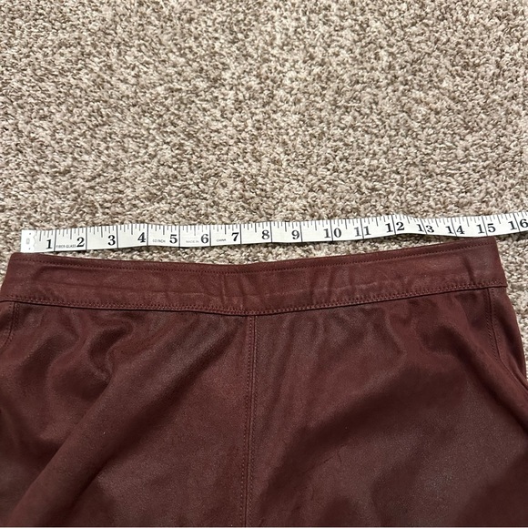 Free People Pull On Vegan Suede Like Legging Burgundy Skinny Pant, Size 29 - Picture 9 of 14